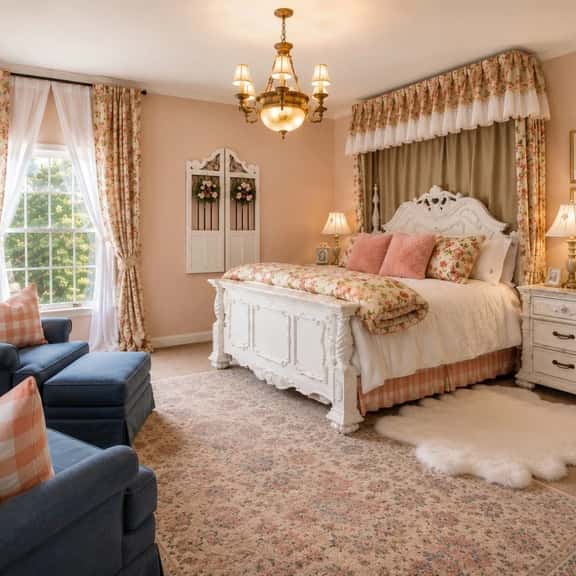 Unwind in The Beland’s Blushing Rose Suite—King Comfort in Grand Colonial Style - Image 1